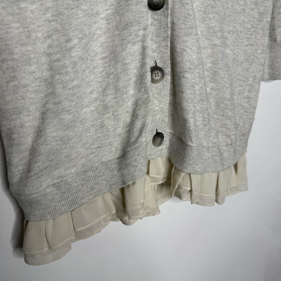 Theory Cotton Cashmere Cardigan Sweater Size Large - Picture 7 of 7